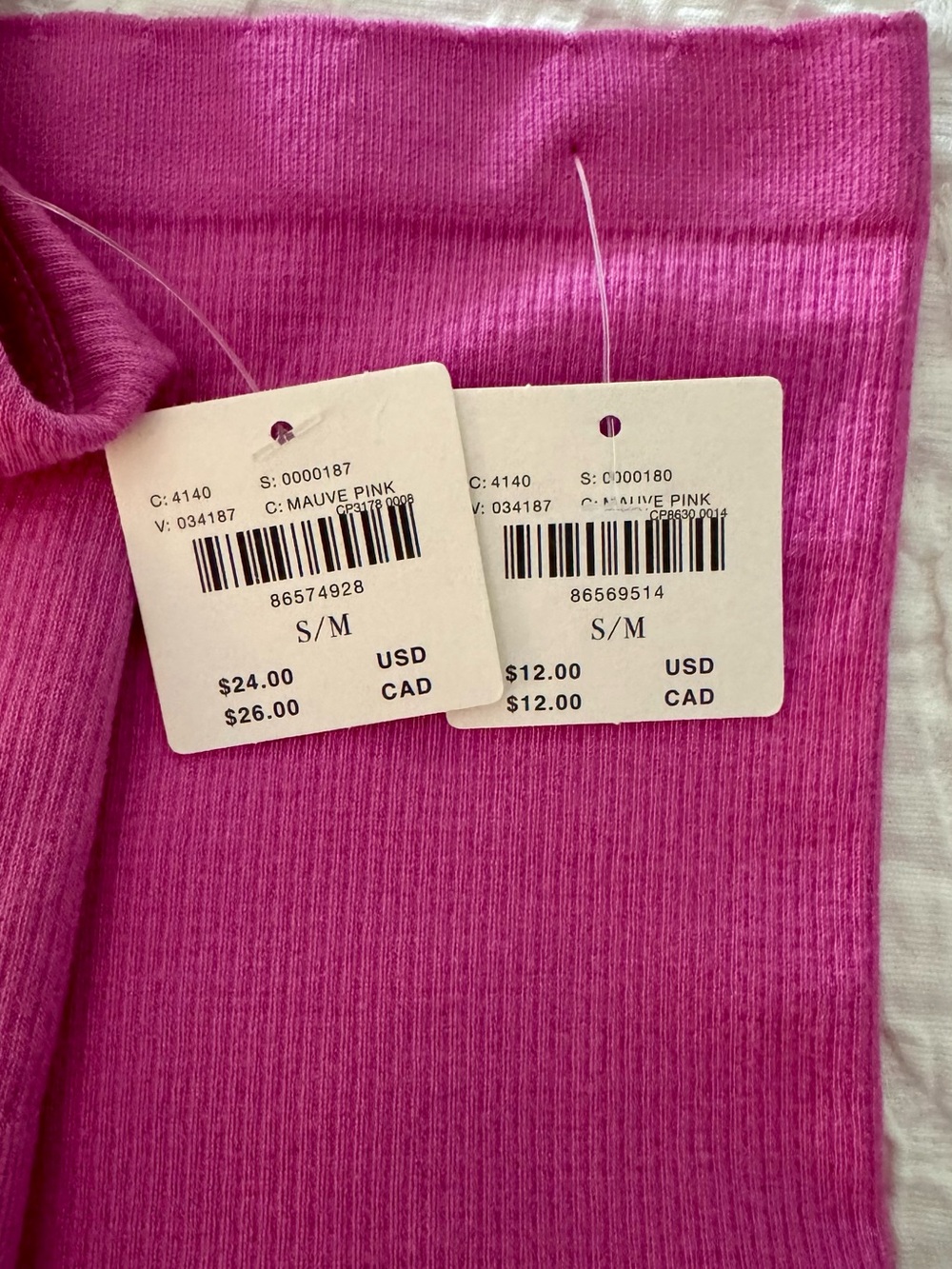 Anthropologie Pink Ribbed Underwear Lounge Set - Picture 4 of 4